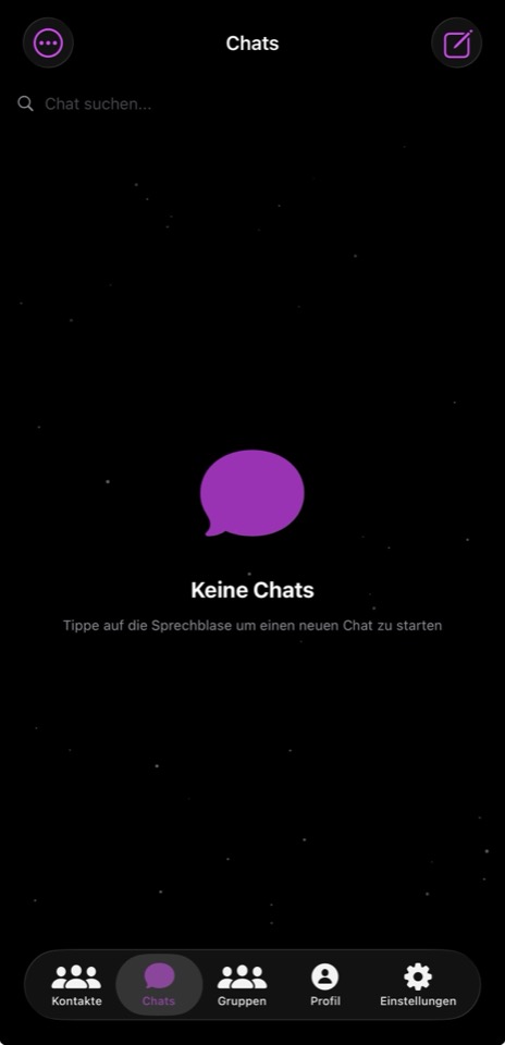 UfoooNetiX MSG – Chats-Übersicht